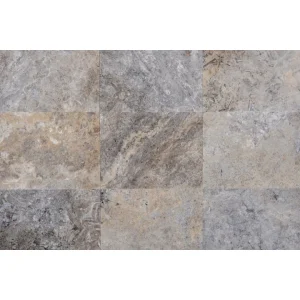 Travertin Silver C/C placaj pereți, 40.6x30.5 cm, mat chituit