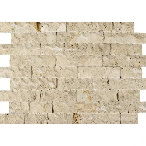 Travertin clasic placaj scapitat, Lx10 cm, grosime 2,5 cm