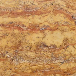 Travertin galben placaj lustruit, 45.7×45.7 cm, grosime 1.2 cm