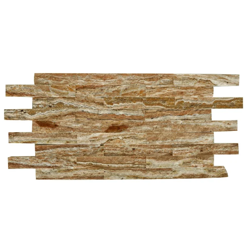 Travertin placaj scapitat, colecția Rainbow, 30x5 cm, 2 cm