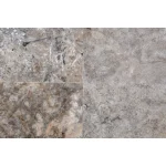 Travertin silver periat placaj, Silver C/C, 40.6×20.3 cm