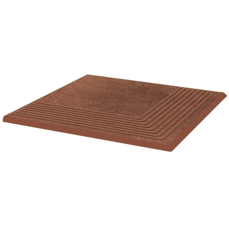 Gresie Klinker Paradyz Taurus Brown Treapta Colt 30x30 cm