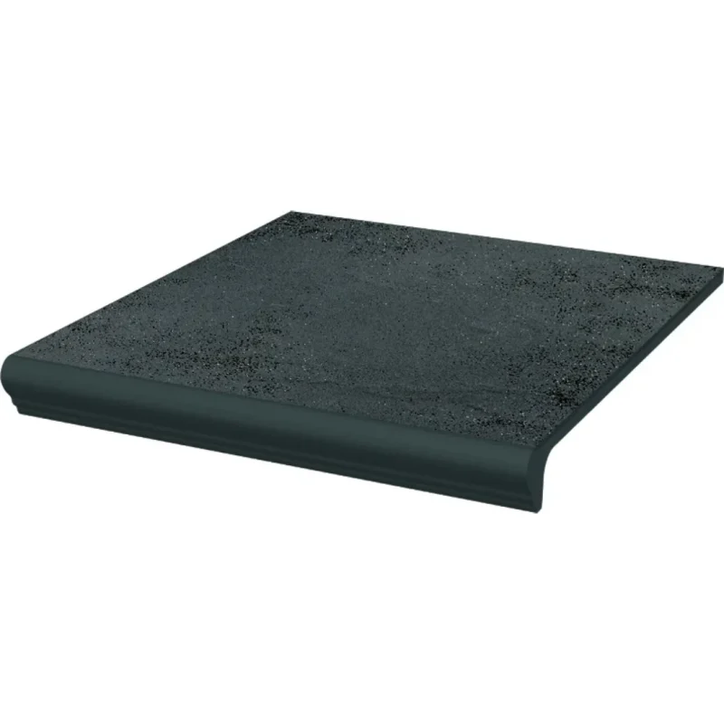 Treapta gresie exterior gri antiderapanta, Paradyz, Semir Grafit, 30x33 cm