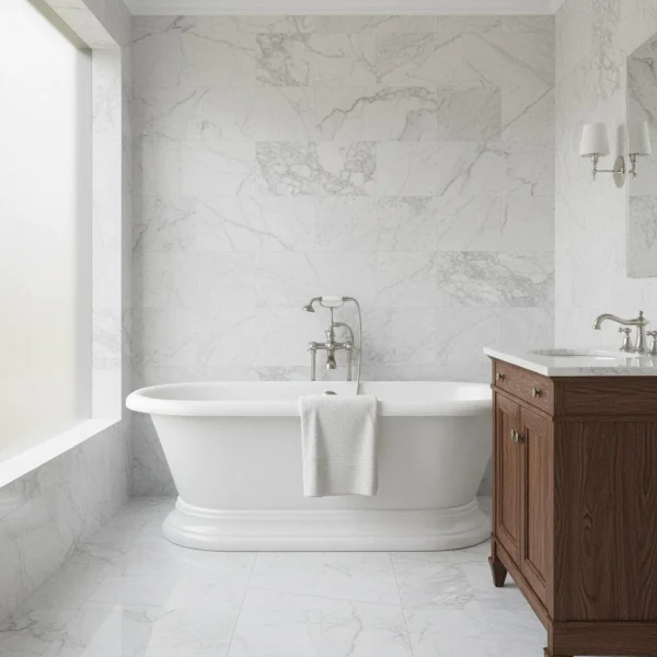 Marmura Carrara Cd Placaj 60x30 2 Lustruit