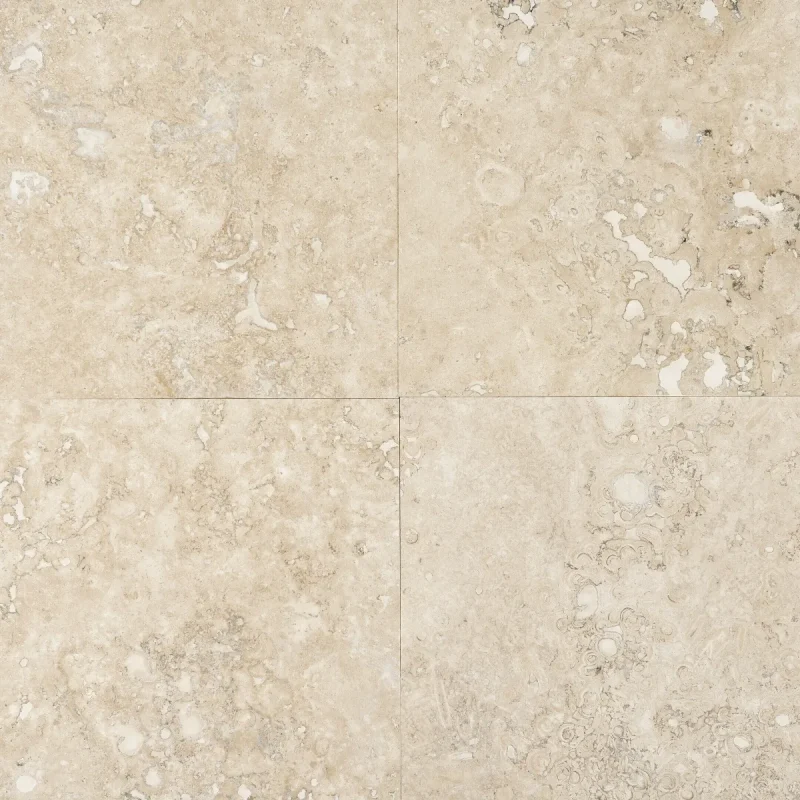 Travertin Blanco C C Placaj 45.7x45.7 1.2 Mat Chituit