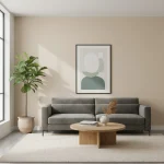 Vopsea satinată pentru interior crem, Modern Eggshell Farrow and Ball, 750 ml, Matchstick No. 2013