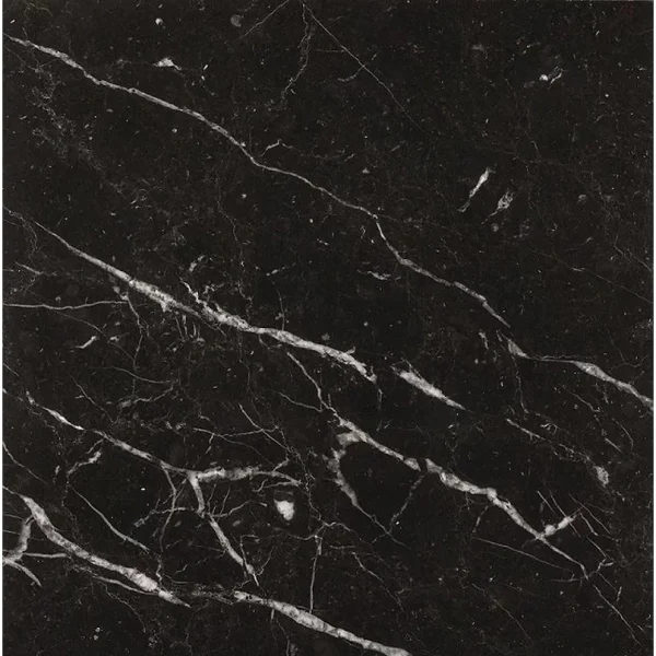 Marmura neagra Nero Marquina, placaj lustruit, 60x60 cm, interior