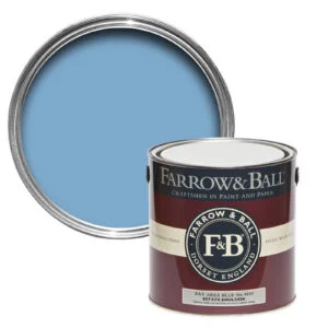 Vopsea albastra mata 2% luciu pentru interior Farrow & Ball Dead Flat No. 9815 750 ml