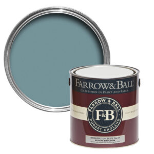 Vopsea albastra mata 2% luciu pentru exterior Farrow & Ball Exterior Masonry Berrington Blue No. 14 5 Litri
