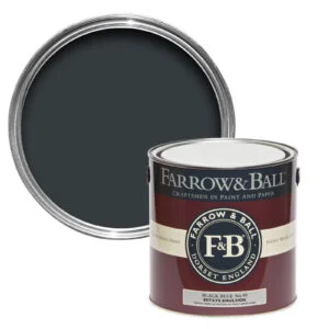 Vopsea neagra mata 2% luciu pentru interior Farrow & Ball Dead Flat Black Blue No. 95 5 Litri
