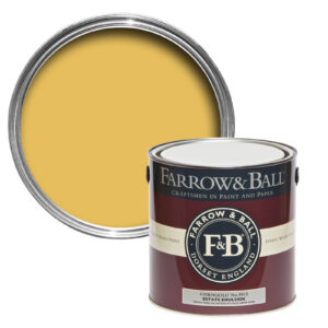 Vopsea galbena mata 2% luciu pentru interior Farrow & Ball Dead Flat Corngold No. 9915 5 Litri