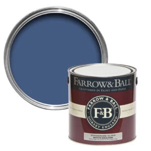Vopsea albastra mata 2% luciu pentru interior Farrow & Ball Dead Flat No. 9820 5 Litri