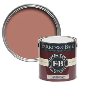 Vopsea roz mata 2% luciu pentru exterior Farrow & Ball Exterior Masonry Porphyry Pink No. 49 5 Litri