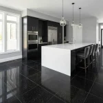 Granit negru Black Galaxy placaj 40×40 cm lustruit 1 cm