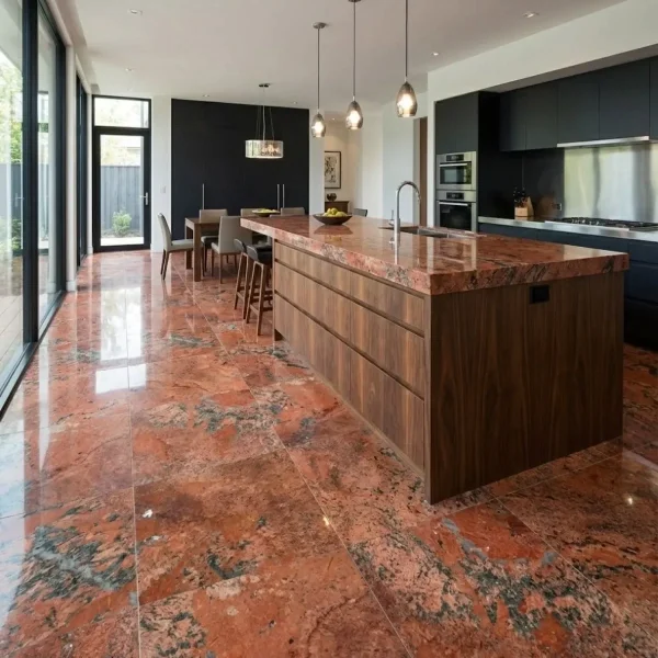 Granit Volcano Red Placaj 60x60 1.5 Lustruit