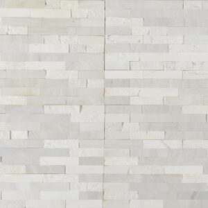 Marmura Petra Milk White Mozaic Placaj 60x15 1.2 Scapitat Lustruit