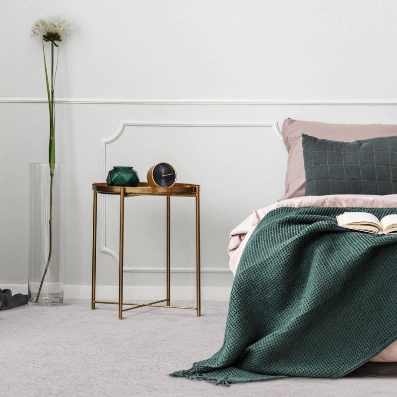 Mocheta velvet trafic intens Almyra 61941, NORDIC STONE, alb, 8 mm, Tapibel, 4 ML - Mocheta