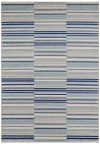 Covor albastru modern model geometric Muse Blue Stripe 9 mm 200x290 cm MUSE2002900005