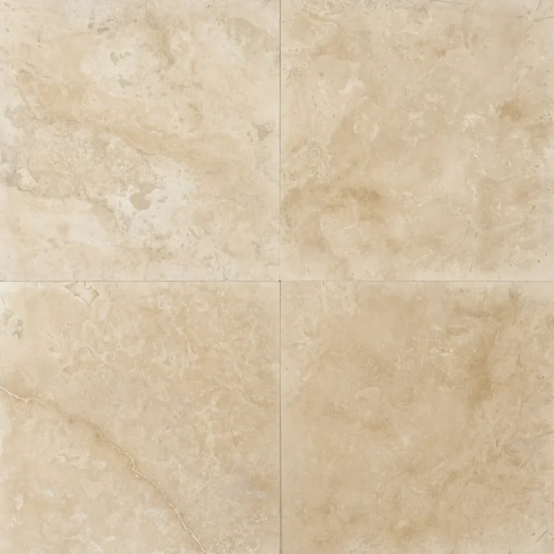 Placaj travertin light bej, finisaj mat, Standard C/C, 45.7x45.7 cm