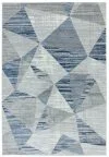 Covor pufos albastru modern model abstract geometric Orion Blocks Blue 10 mm 200x290 cm ORIO2002900014