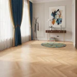 Parchet dublu stratificat fag lacuit mat Boen Beech Nature, durabil, clasic, 10x70x470 mm - Parchet herringbone