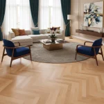 Parchet dublu stratificat fag lacuit mat Boen Beech Nature, durabil, clasic, 10x70x470 mm - Parchet herringbone