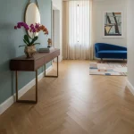 Parchet dublu stratificat stejar lacuit mat 1 strip, Boen Oak Nature, 10x70x470 mm - Parchet herringbone