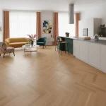 Parchet dublu stratificat stejar lacuit mat 1 strip Boen Oak Select 10x70x470 mm - Parchet herringbone