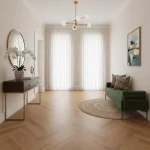 Parchet dublu stratificat stejar lacuit mat 1 strip Boen Oak Select 10x70x470 mm - Parchet herringbone