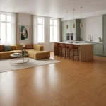 Parchet dublu stratificat stejar lacuit mat 1 strip, Boen Oak Toscana Nature, 10x70x470 mm - Parchet dublu stratificat