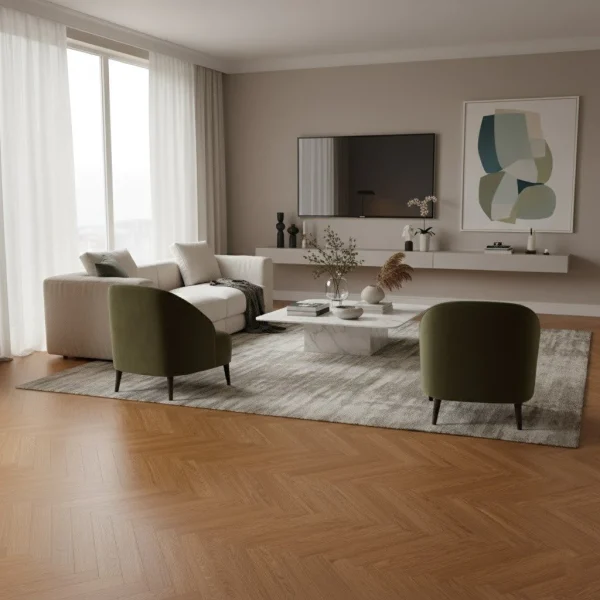 Parchet dublu stratificat stejar lacuit mat 1 strip, Boen Oak Toscana Nature, 10x70x470 mm - Parchet dublu stratificat