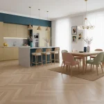 Parchet dublu stratificat stratificat Herringbone Boen Oak White Baltic, stejar albit 10x70x470 mm - Parchet dublu stratificat
