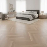 Parchet dublu stratificat stratificat Herringbone Boen Oak White Baltic, stejar albit 10x70x470 mm - Parchet dublu stratificat