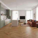 Parchet triplustratificat stejar, uleiat periat, 14x138x611 mm, Animoso, Boen - Parchet herringbone