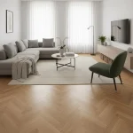 Parchet triplustratificat stejar, uleiat periat, 14x138x690 mm, Adagio, Boen - Parchet herringbone