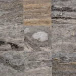 Placaj travertin silver mat chituit, 30.5×30.5 cm, 1 cm