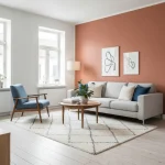 Vopsea mată portocalie, nuanță de teracotă, Modern Emulsion Farrow & Ball, 2.5 L, Bisque No. 9811