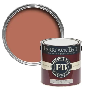 Vopsea roșie teracotă pentru interior Fox Red 48, 2.5L, Farrow & Ball