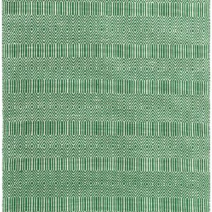 Covor verde din bumbac lana lucrat manual modern outdoor model geometric sloan green 4 mm 200x300 cm sloa200300gree