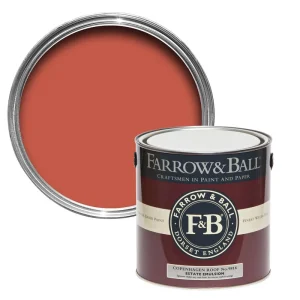 Vopsea roșu cărămiziu satinat lemn și metal Farrow & Ball Modern Eggshell 9816, 750 ml