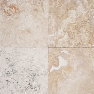 Travertin Blanco C C Placaj 30.5x30.5 1.2 Mat Chituit
