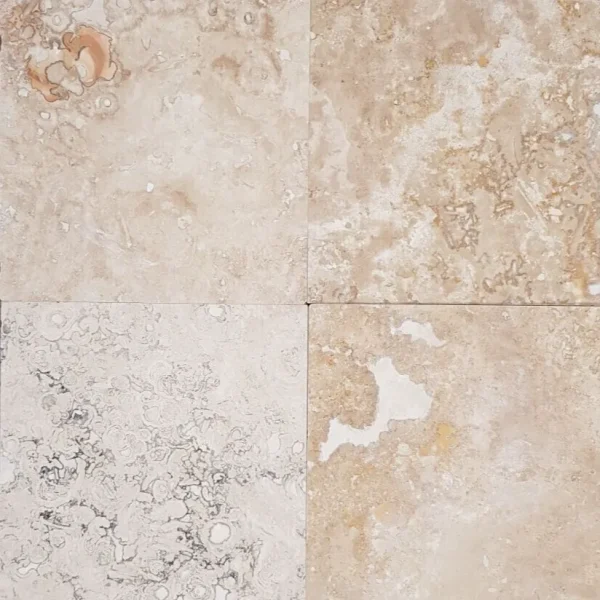 Travertin Blanco C C Placaj 30.5x30.5 1.2 Mat Chituit