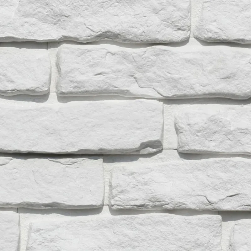 Piatra decorativa alba cu rost Stegu Siena 1, white, 0.46mp