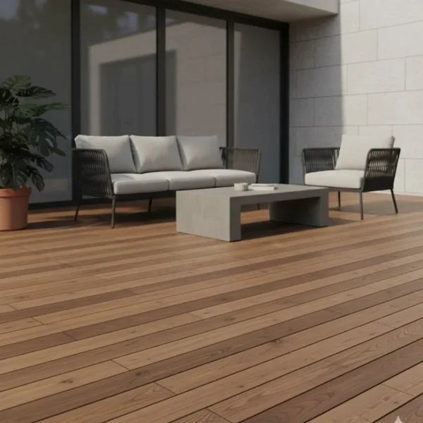 Podele terasa decking, frasin thermo, neted, 21x100x1000 mm