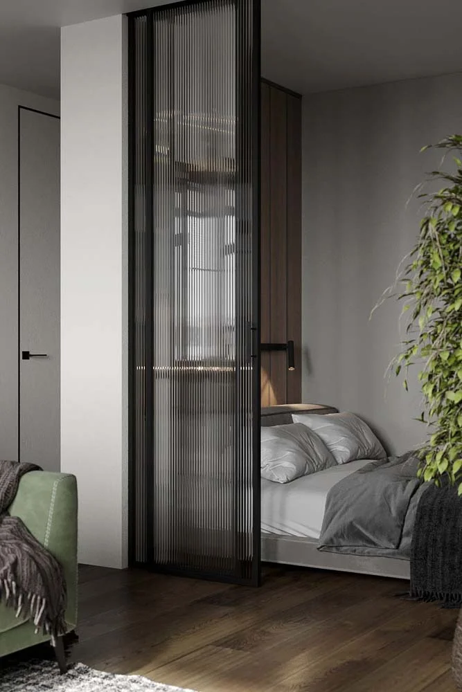 Ușă glisantă pentru dormitor: 50 de idei de introdus în casa ta