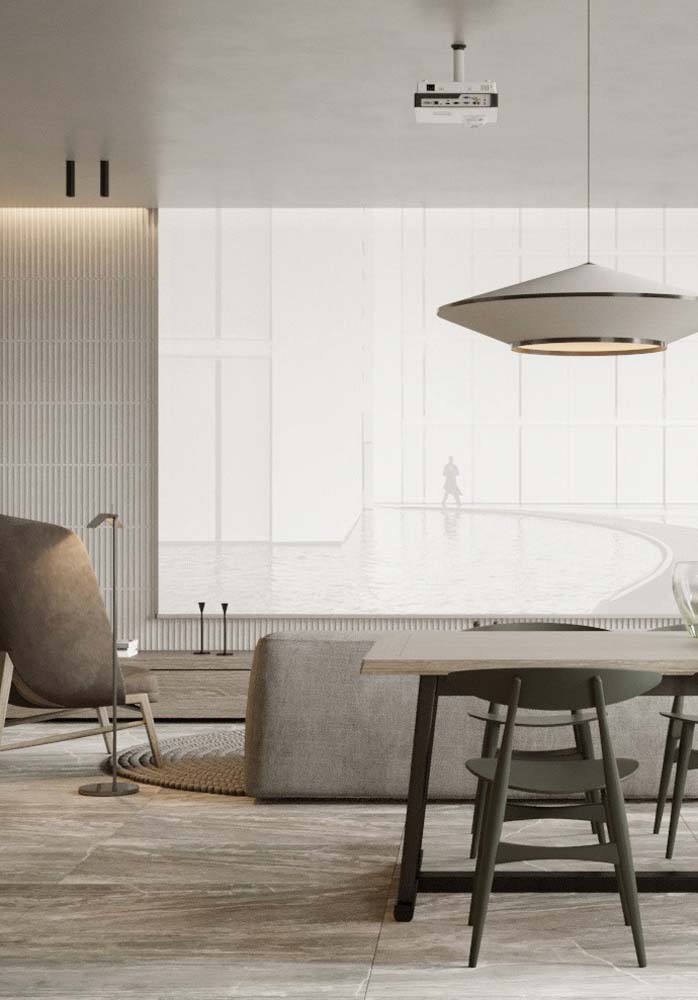 Camera gri deschis pentru un design elegant și minimalist