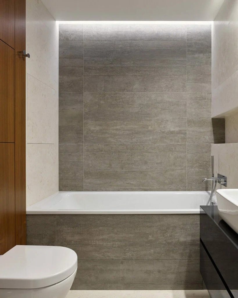 Image 184 alb negru și lemn: interiorul unui apartament de familie mare în stil minimalist