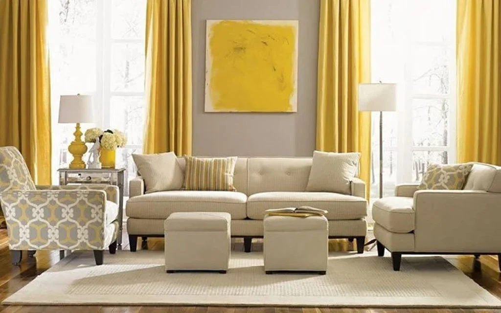 Culoarea galben în interior: cele mai bune combinații cu alte culori. O ambianță caldă și însorită în casa ta.