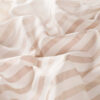 Draperii model in dungi alb maro din poliester Fancy Gardisette latime material 140 cm