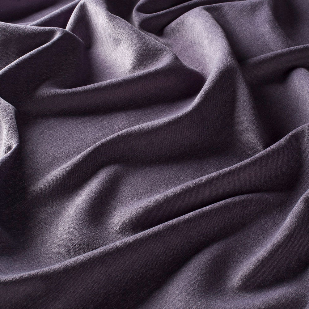 Draperii model uni mov violet din poliester Chenille FR Gardisette latime material 154 cm
